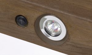 Rustic Dark Oak Geocast Beam Feature Lights