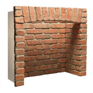 Rustic Brick Chamber With Front Returns and Arch. Also available without arch.