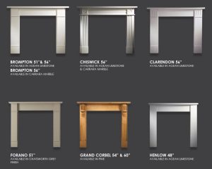 Gallery Mantels - Brompton, Chiswick, Clarendon, Forano, Grand Corbel, Henlow