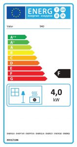 Aurora Class 1 Open Fronted Gas Fire Energy Label