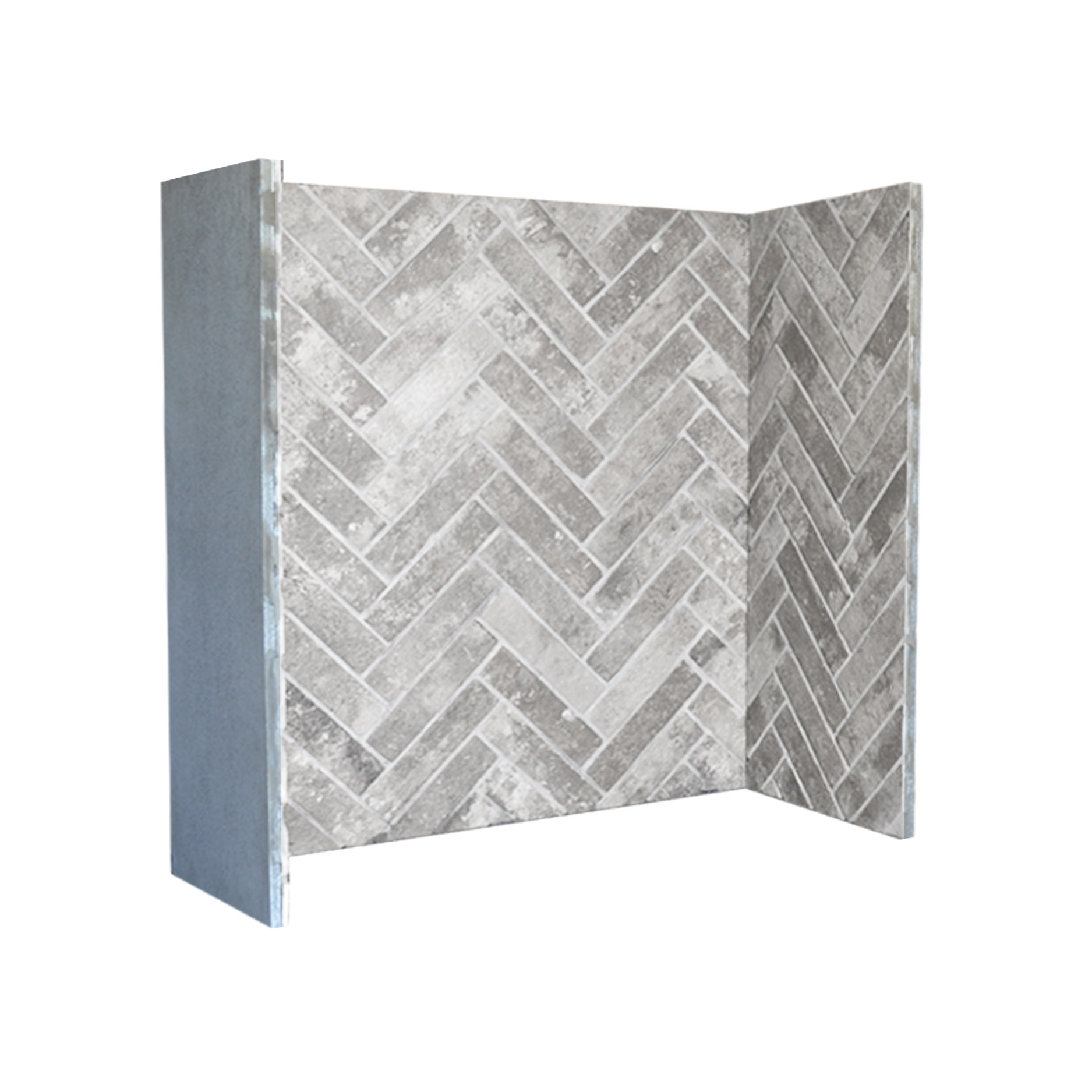 ICED GREY HERRINGBONE