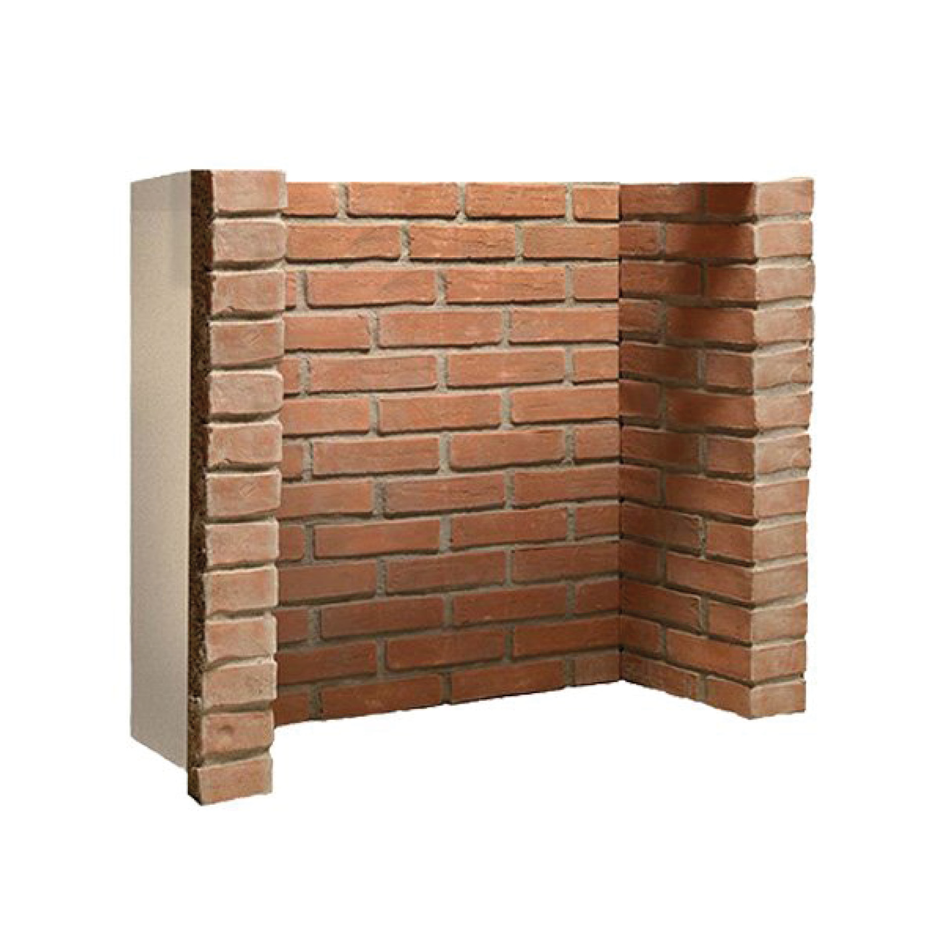 RUSTIC BRICK WITH FRONT RETURNS (NO ARCH)
