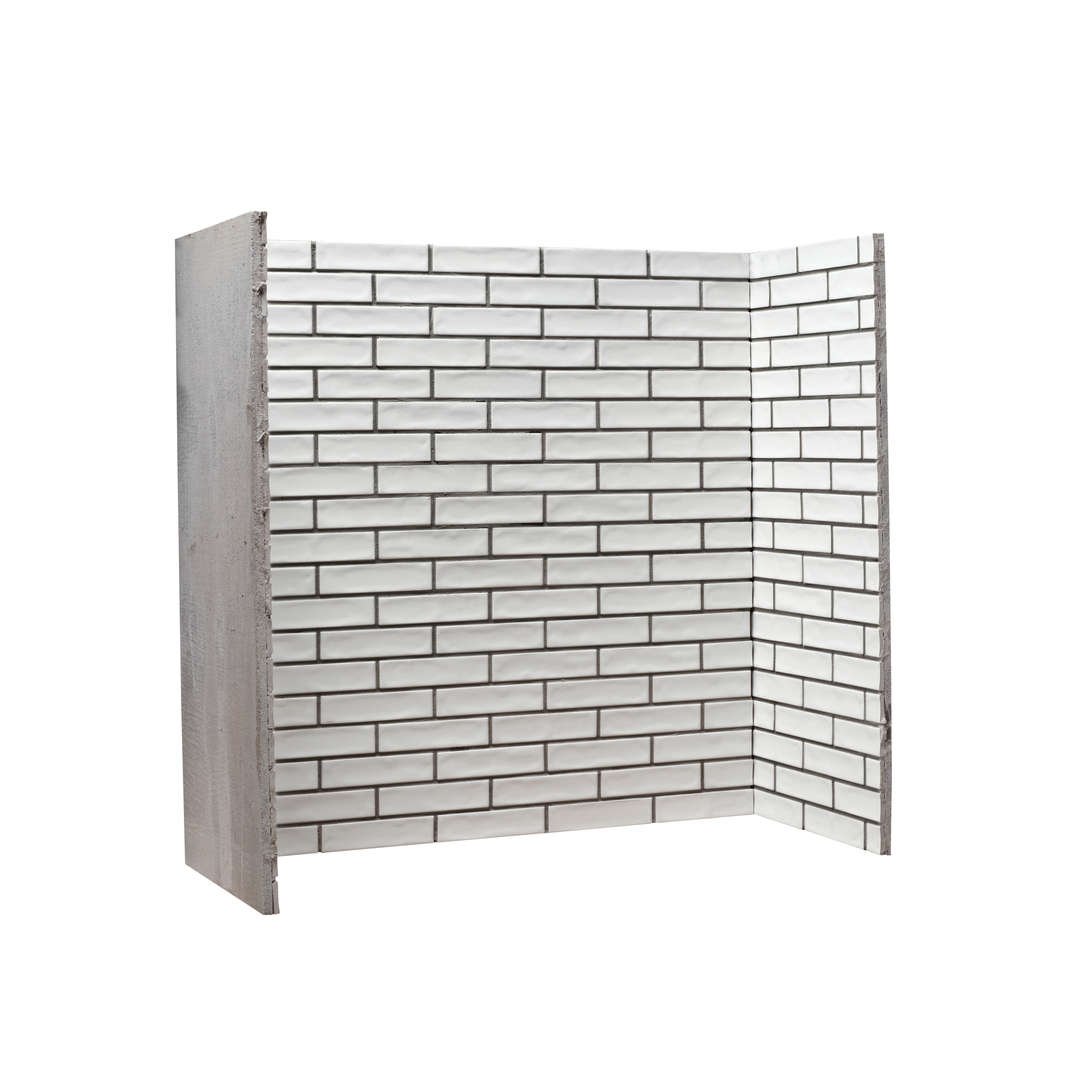 Marrakech White Chamber with Grey Grout