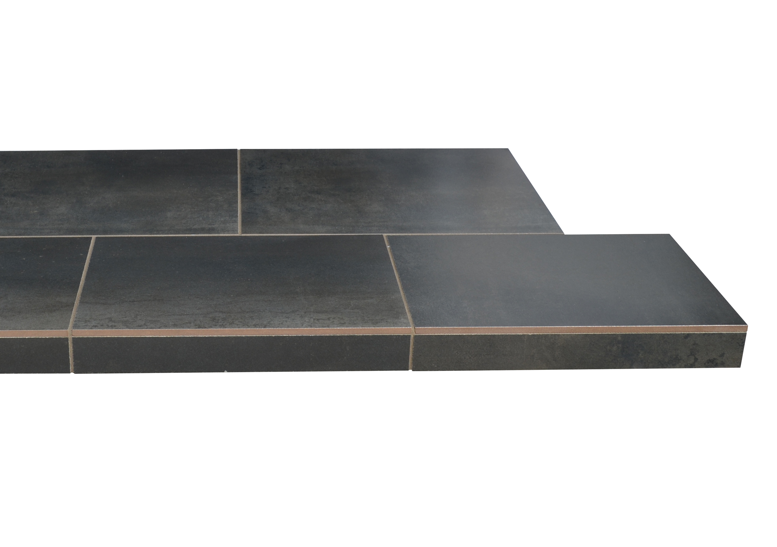 Obsidian Grey Tiled Hearth